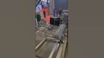 Compacted chain link fence making machine | chain link fence compacted roll #machine #shorts