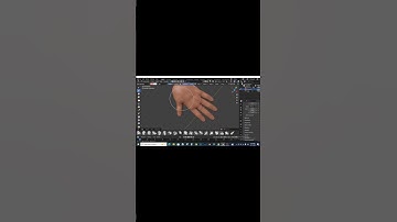 “Modeling a Realistic Hand in Blender (1-Minute Timelapse!) 🔥” #3danimation #3dartist #games