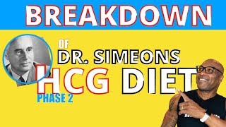 Dr. simeons hcg diet phase 2 - breakdown