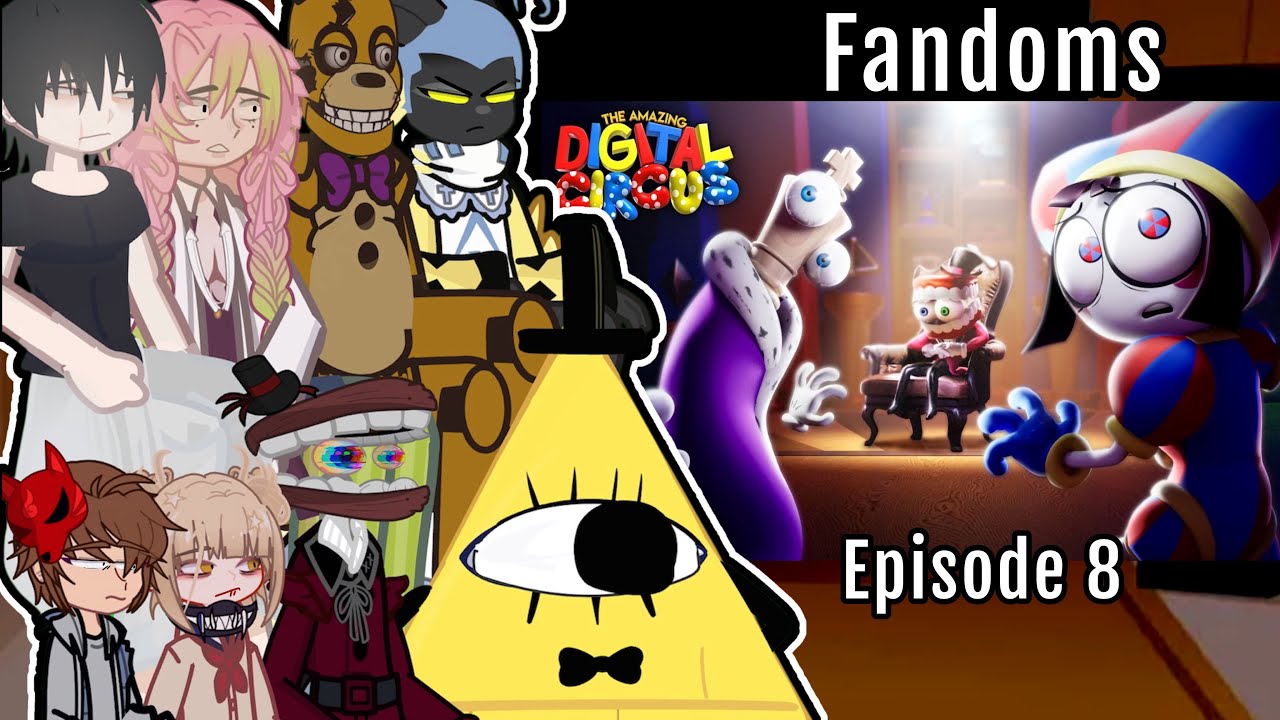 Fandoms react to TADC EPISODE 8 Gacha #tadc - YouTube