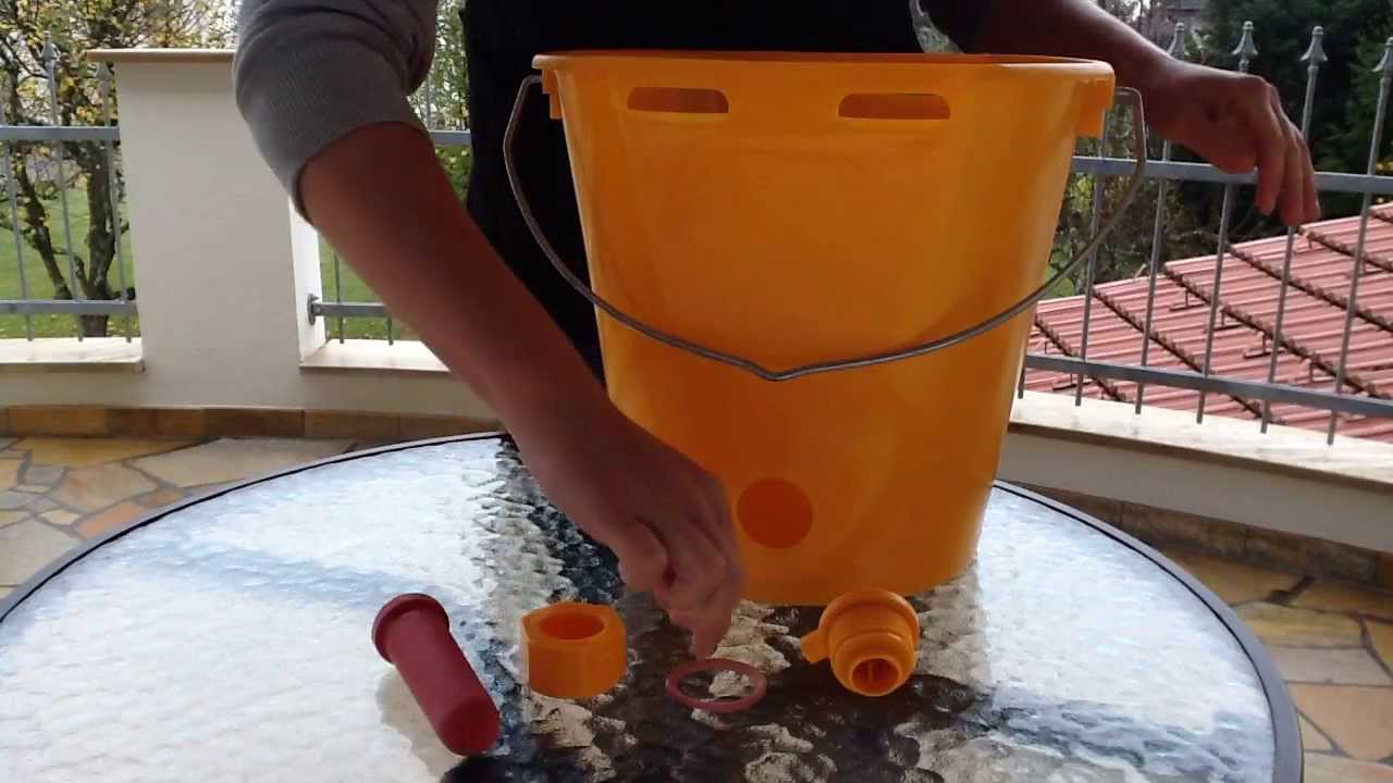 Berufstutorial Montage eines Tränkeeimers