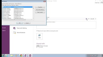 OneNote 2013:  Share a Notebook