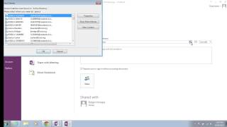 OneNote 2013:  Share a Notebook