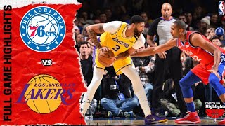 Los Angeles Lakers vs Philadelphia 76ers Full Game Recap | March 3, 2020 | 2019-2020 Season