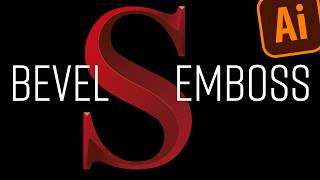 How To Design A Bevelled & Embossed Letter In Adobe Illustrator