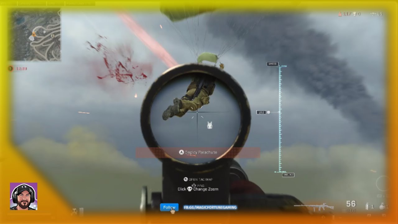 EKIA mid-air while dropping into the AO. 🪂