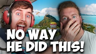 MILLIONAIRE REACTS TO MrBeast 'I Gave My 100,000,000th Subscriber A Private Island'