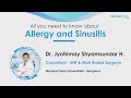 Everything about allergies and sinusitisdr jyotirmay shyamsundar hegde manipal clinic brookefield