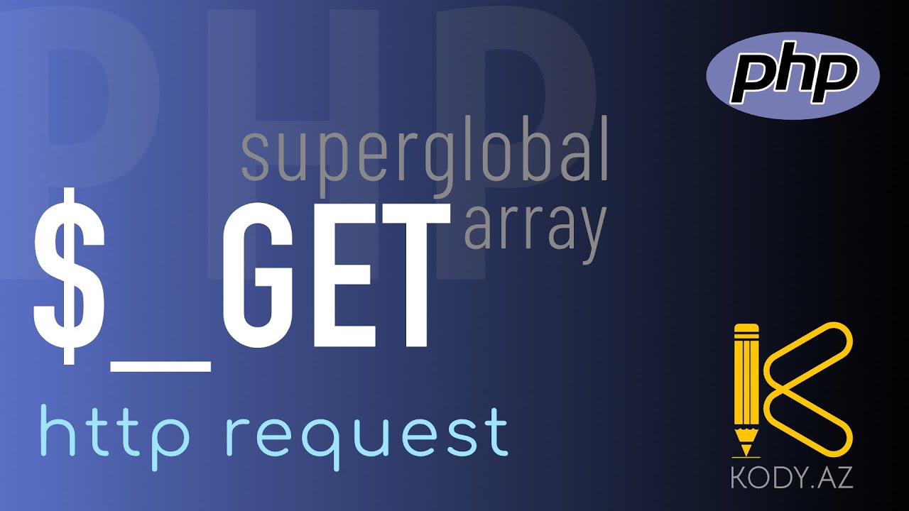 PHP http GET sorğu | GET superglobal array in PHP | http request $_get #kody_az?>