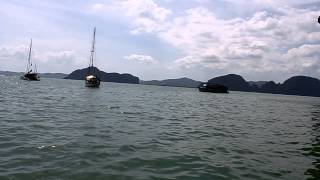 Travelling On A Speed Boat In Phang Nga Bay Thailand 2