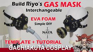 How to make Gachiakuta Riyo Gas Mask with EVA Foam - Cosplay Build DIY