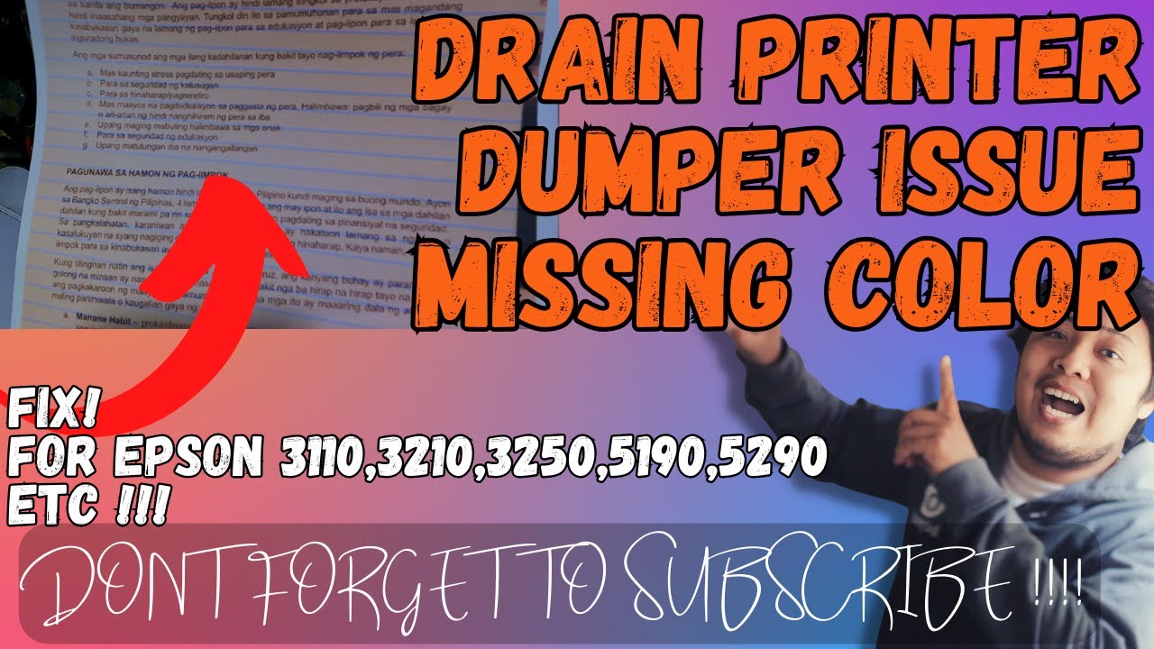 MISSING OR DULL COLOR OUTPUT WITH UNWANTED LINES EPSON PRINTER ISSUE ...