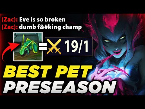 Mosstomper is the BEST Jungle Pet for Evelynn in Preseason 2023! (ABUSE BEFORE NERFS!)