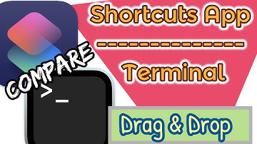 Drag and Drop File in Shortcuts App and Terminal on macOS Monterey | Coding