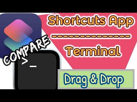 Drag and Drop File in Shortcuts App and Terminal on macOS Monterey | Coding
