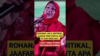 INNALILLAH,Penyanyi ROHANA JALIL Kini KRITIK4L DI ICU.\