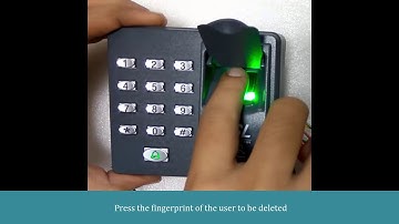 How to delete single user in eSSL X7
