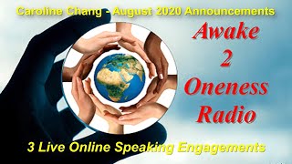 Live Online Speaking Engagements - August 2020