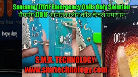 Samsung J701F Emergency Calls Only Solution S.M.R. TECHNOLOGY