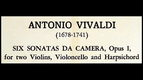 Vivaldi / Topolski / Kalup, 1962: Sonata Da Camera...