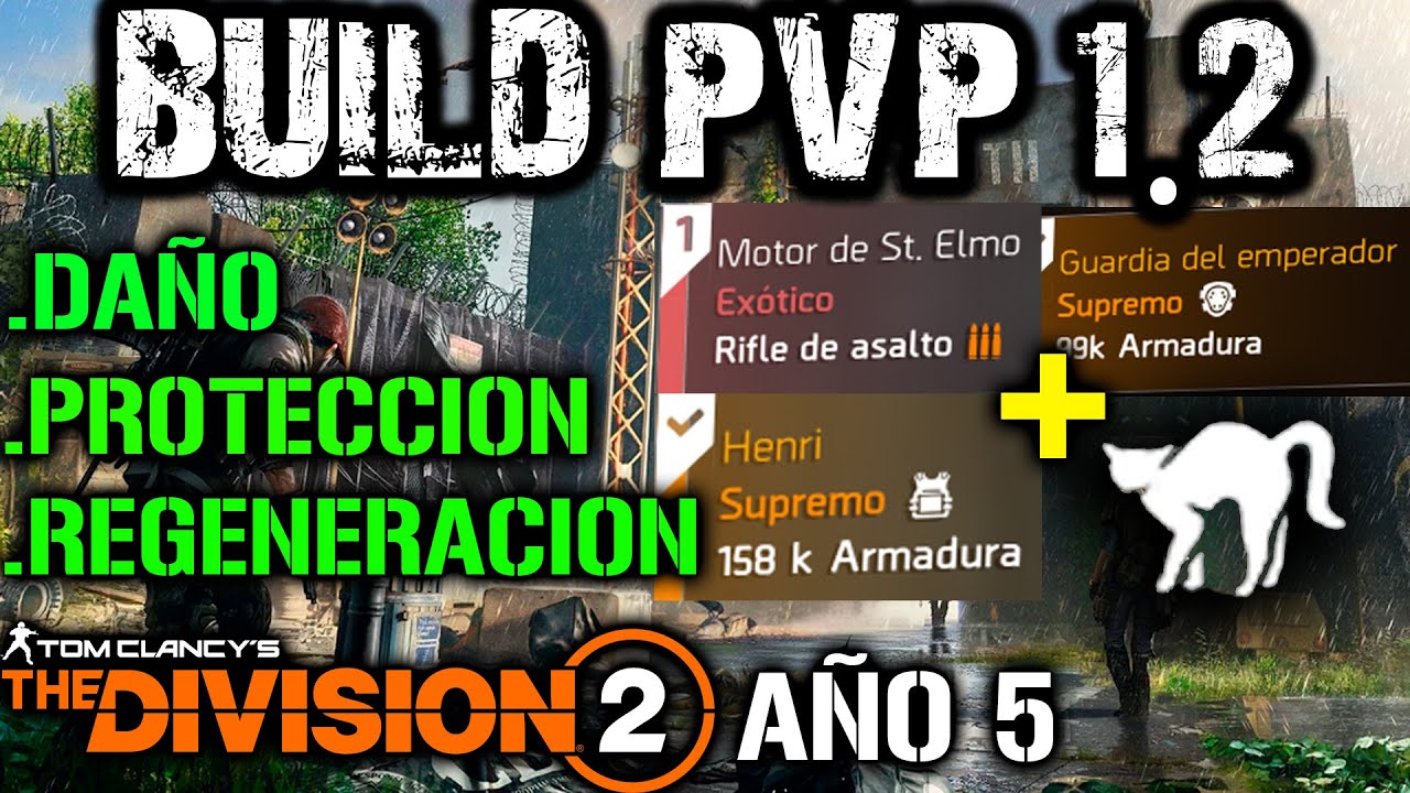 ⚔️ ¡BUILD PVP 1.2: Daño + Protección + Regeneración! 😤 | The Division 2 (IMPARABLE en Combate)