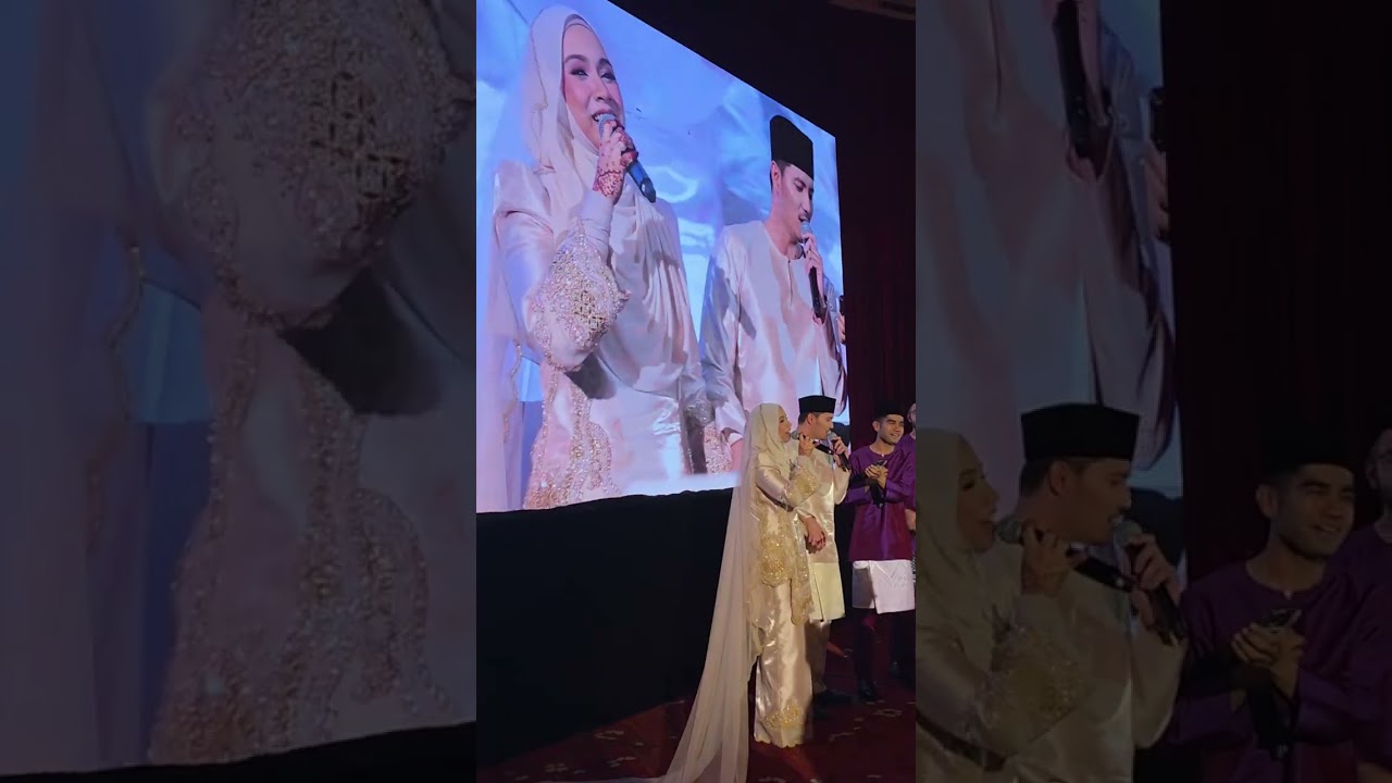 Fattah Amin & Amira Othman Nyanyi di Majlis Sanding di Johor