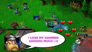 Warcraft 3 - ranked - I LOVE MY HAMMER SOOOOO MUCH !!!