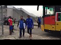 Arrival of Libya team at the Godswill Akpabio stadium Uyo
