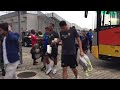 Arrival of Libya team at the Godswill Akpabio stadium Uyo