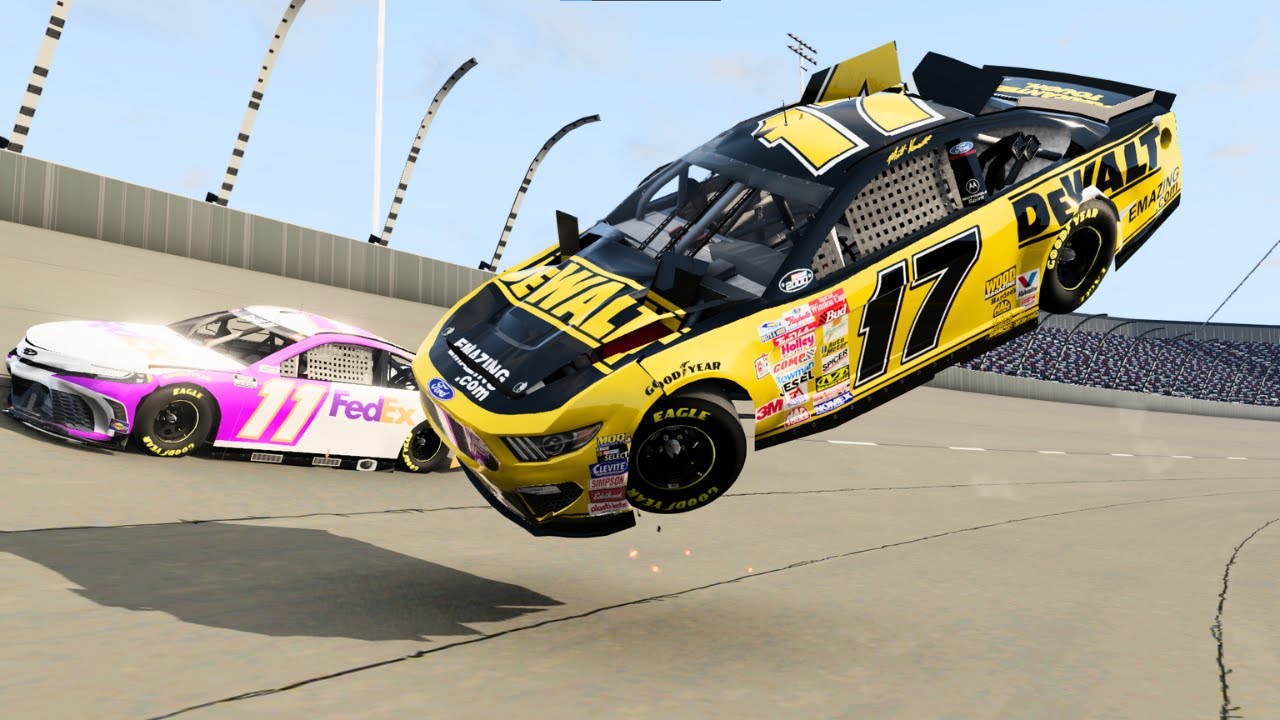 NASCAR Race Crashes #17 ⚠️ - BeamNG Drive Crashes // LuciferNG Drive ...