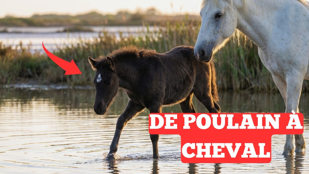 Jour 0 au Jour 365 : L’incroyable croissance d’un Cheval Camargue en un an