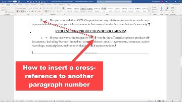 How to cross-reference an interrogatory within a request for production