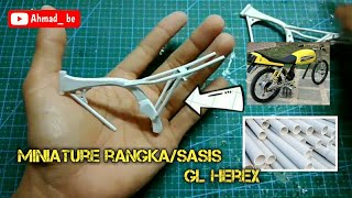 Cara membuat rangka miniatur motor GL herex @AhmadBe