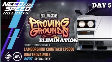 Need For Speed: No Limits | Day 5 (Elimination) Proving Grounds | 1985 Lamborghini Countach Lp5000