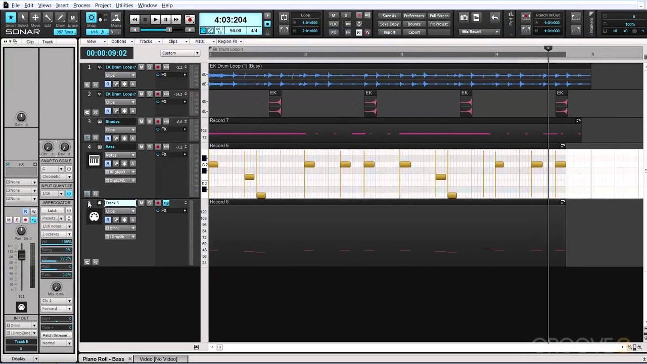 Fast Grooves: SONAR Explained: Octave Doubling