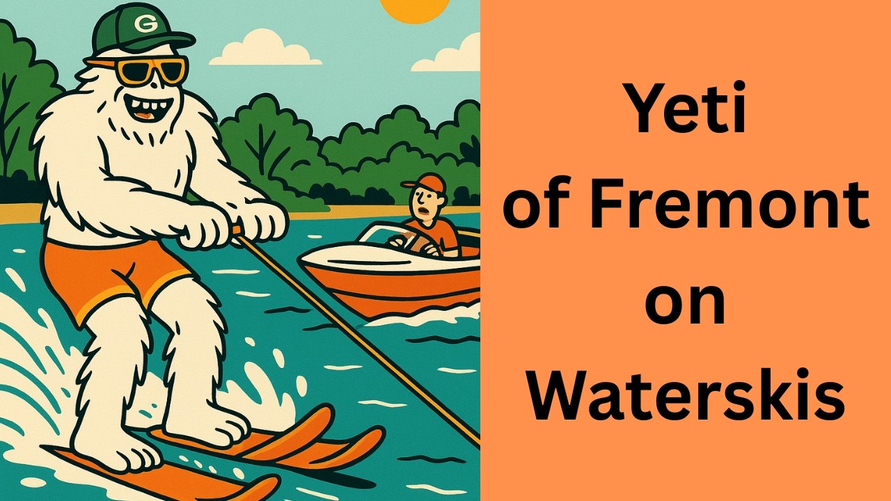 Йети плывет по реке Вулф во Фремонте