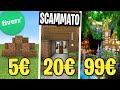 HO PAGATO 3 PRO BUILDER per COSTRUIRE una CASA SOTTERRANEA SU MINECRAFT! *scammato*