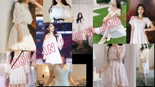 Korean White Dress Elegant √ Korean Outfits