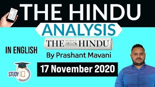 The Hindu Editorial Newspaper Analysis, Current Affairs for UPSC SSC IBPS, 17 November 2020 English screenshot 1