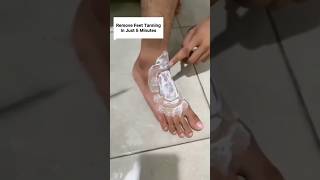 Easily Remove Feet Tanning In Just 5 Minutes | Get Fair & Clean Feet .#fairfeet #pedicure #ytshorts