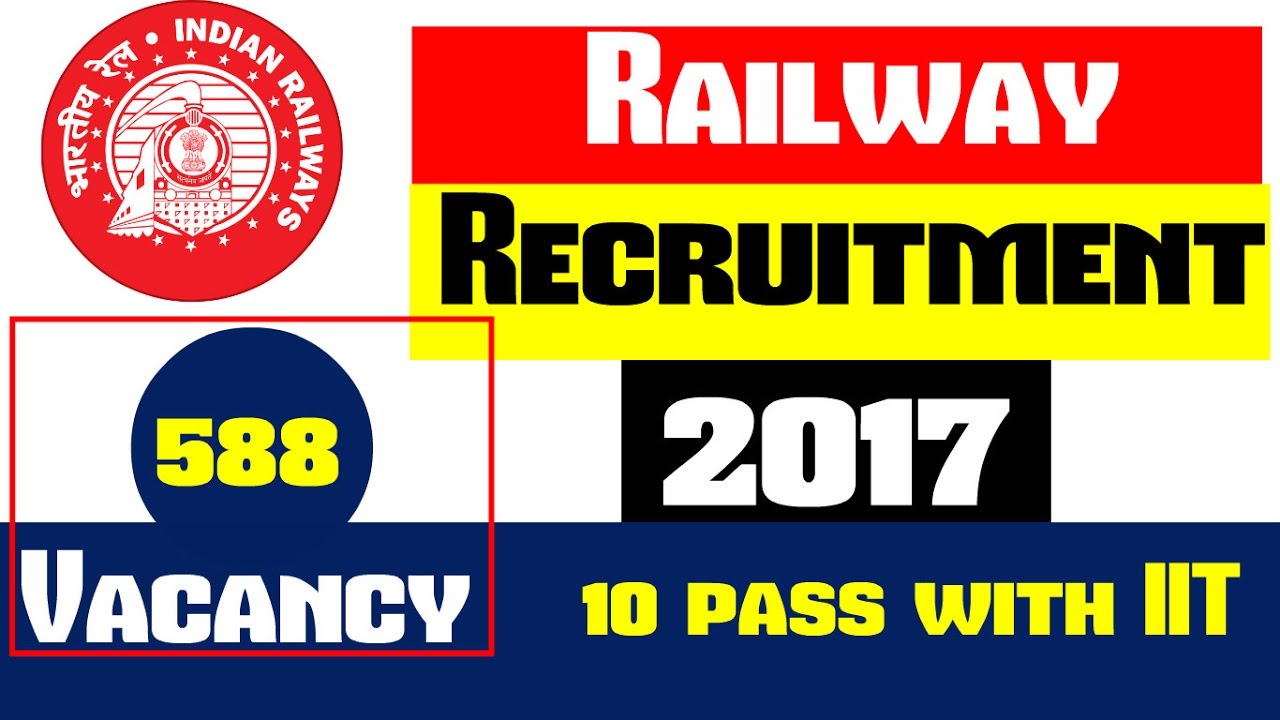 Railway Recruitment 2017 | 588 Vacancy (1oth pass - Apprentices 2017)