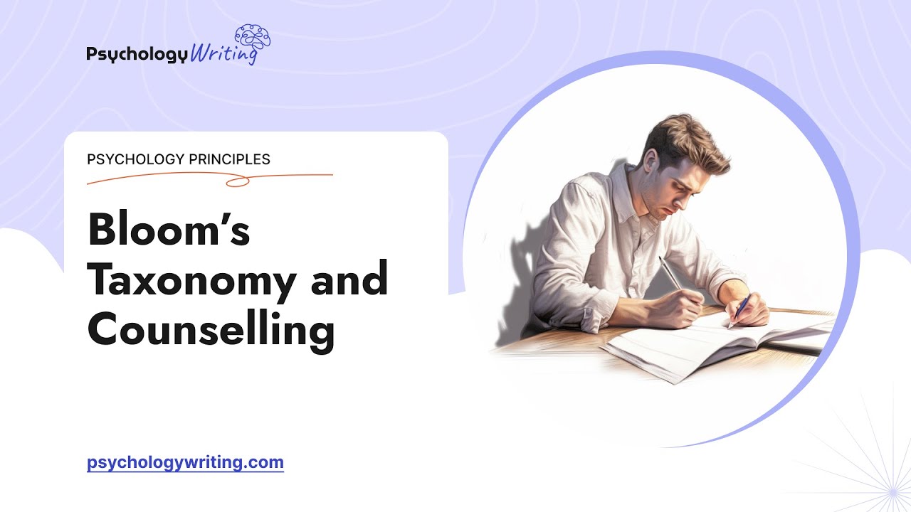 Bloom’s Taxonomy and Counselling - Essay Example - YouTube
