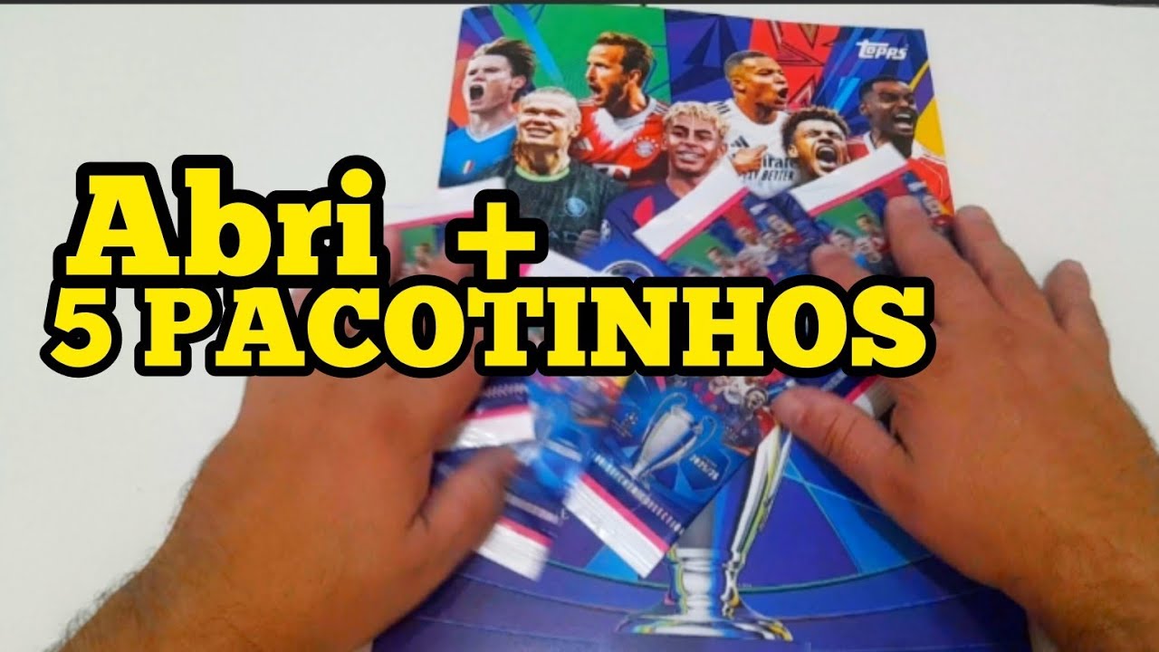 Abrindo mais 5 Pacotinhos do Álbum Champions League 25/25 