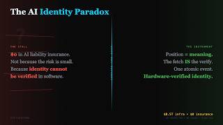 The Ship of Theseus Solved:  Hardware Verification for AI Identity