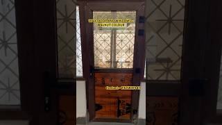 Premium UPVC Wood-Finish Door Installation 🚪✨ #upvc #