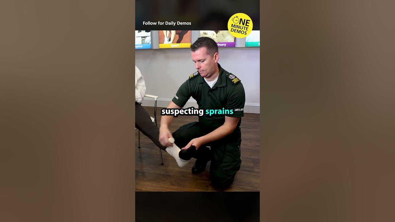 How to Bandage an Ankle Injury Using Crepe Bandage One Minute Demos