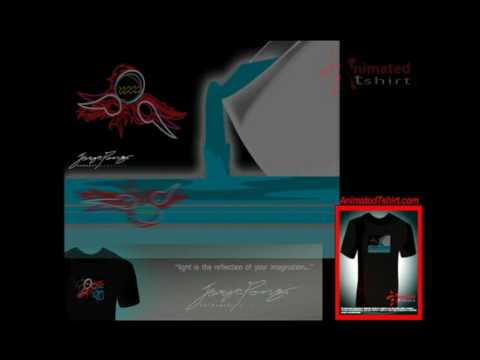 Zodiac: Aquarius / Animated T-shirt / animation with EL lighting technology by Jorge Pong®