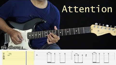 Attention - Charlie Puth - Electric Guitar Cover + TAB