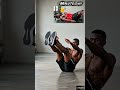 V-Ups for Killer Abs 💪 Try This 20x Challenge #fitness