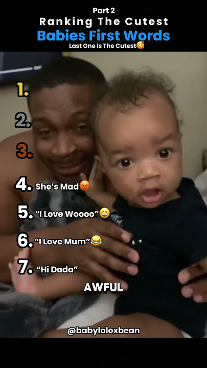 Ranking The Cutest Babies First Words (Part 2) #baby #babies #funny